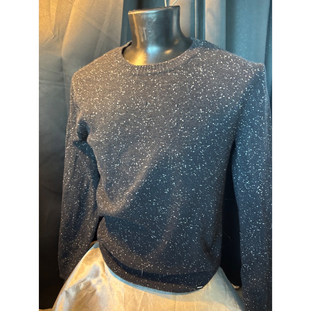 Dr Denim Jeansmakers Lambswool Blend Speckled Fleck Crewneck Sweater Mens